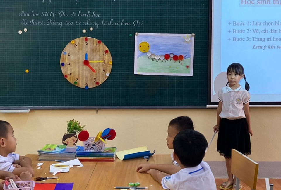 Trường tiểu học số 2 xã Nà Tấu tổ chức hội thi giáo viên giỏi cấp trường