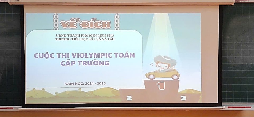 Trường tiểu học số 2 xã Nà Tấu tổ chức cuộc thi Violympic toán cấp trường năm học 2024 - 2025
