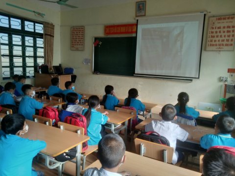 Trường Tiểu học Tà Cáng xã Nà Tấu tổ chức Lễ khai giảng năm học 2021-2022 – ảnh 4