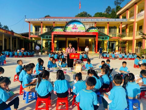 Trường TH Tà Cáng xã Nà Tấu hưởng ứng Tuần lễ Học tập suốt đời .. – ảnh 4