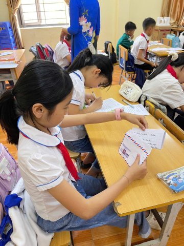Học Sinh Trường Tiểu Học số 2 xã Nà Tấu Tham Gia Cuộc Thi Viết Thư UPU Lần Thứ 54 – ảnh 3